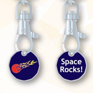 Msg meteorites keyring trolley token 1