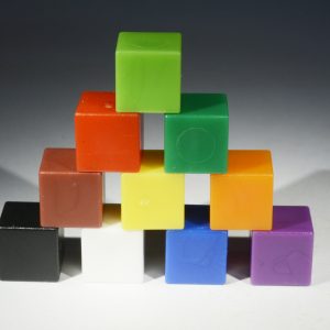 Plastic Centimetre Scale Cube - Various Colours