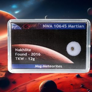 Genuine Mars Rock! NWA 10645 Martian 'Nakhlite' Space Rock in a Display Box. Meteorite from Mars!