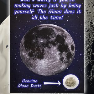 Moon Dust Card With GENUINE LUNAR METEORITE DUST on! (A5 size)