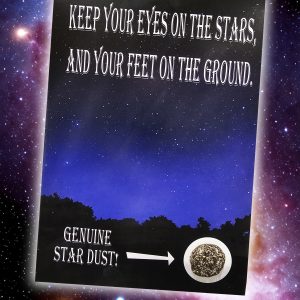 Star Dust Card With GENUINE METEORITE DUST on! (A5 size)