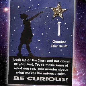 Star Dust Card With GENUINE METEORITE DUST on! (A5 size)