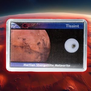 Genuine Mars Rock! TISSINT Martian Space Rock in a Display Box. Meteorite from Mars!